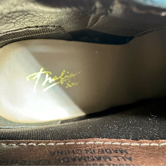 THALIA SODI Tully Women's Brown Strappy Buckle Accent Bootie #1004 - Picture 10 of 12